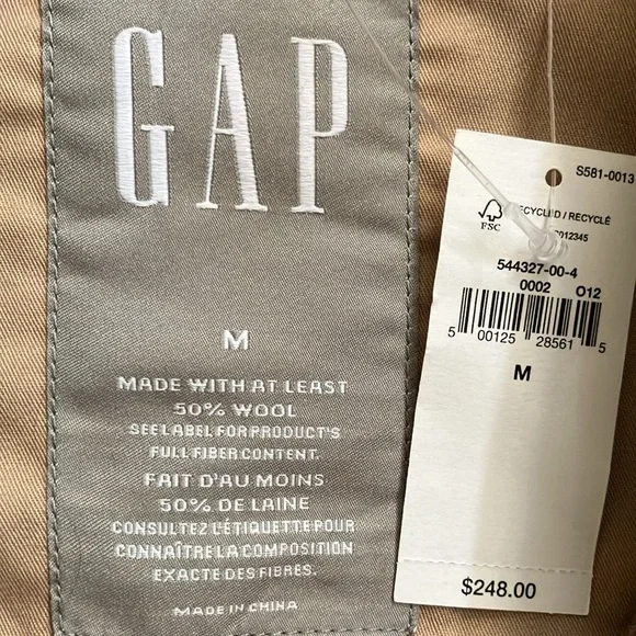 NEW Gap wool houndstooth trucker jacket Medium - Picture 14 of 16